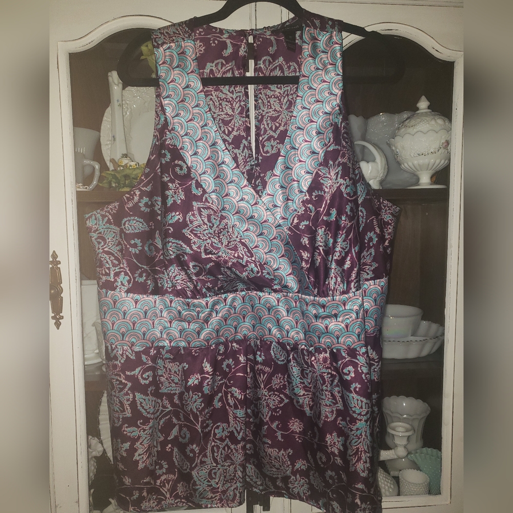 Womens silk dressy tank top